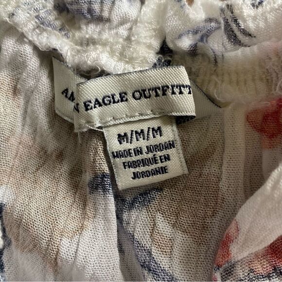 American Eagle Top Off Shoulder Floral Multiway Festival Boho Medium - Picture 5 of 12